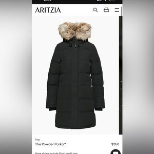 Aritzia Powder Parka™
Mid-length goose-down parka jacket